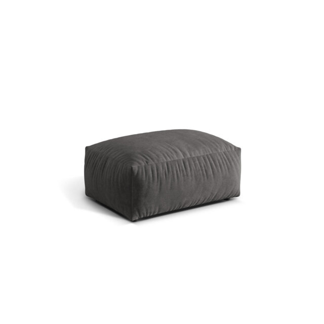 Carlens 65cm Wide Velvet Solid Colour Pouffe Ottoman