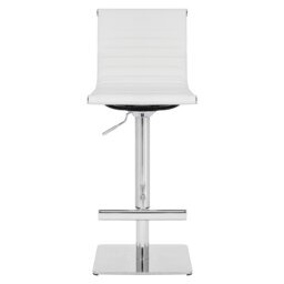 Batres Swivel Upholstered Adjustable Height Counter Stool with Metal Frame