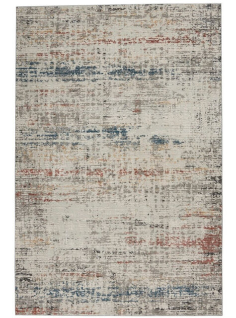 Grey/Multi Rug, Abstract Anti Shed Rug, 10Mm Thickness Luxurious Modern Rug For Bedroom, & Dining Room