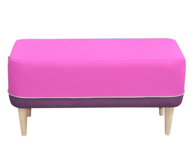 Cubi Polyester Blend Upholstered Bench