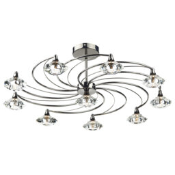 Greenhaw Glass Semi Flush Mount