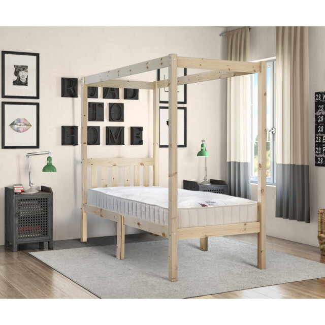 Enfield Four Poster Heavy Duty Solid Pine Bed