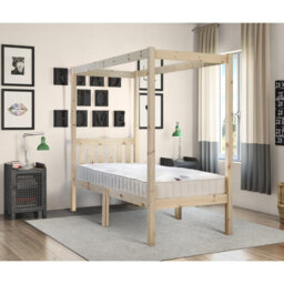 Enfield Four Poster Heavy Duty Solid Pine Bed