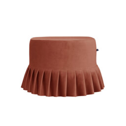 50cm Wide Round Solid Colour Ottoman