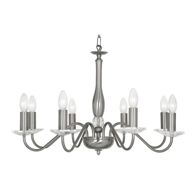 Francine 8 - Light Candle Style Chandelier