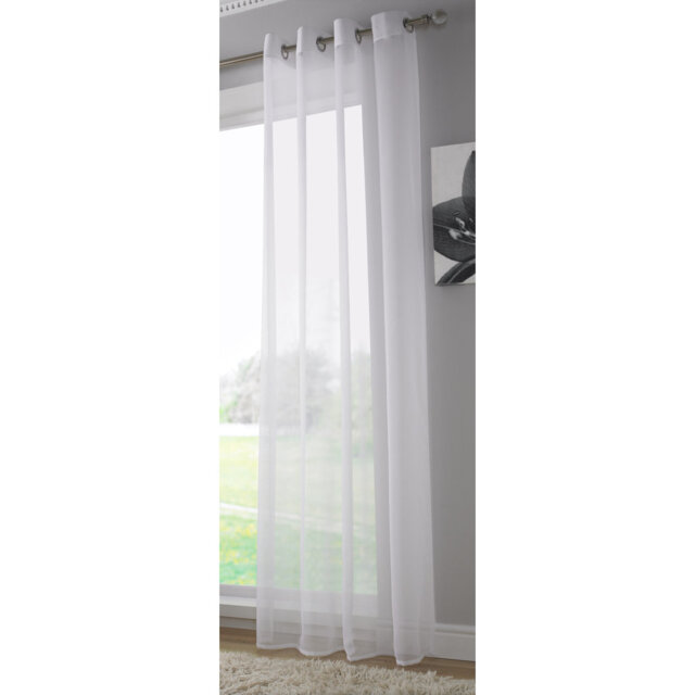Jamie Eyelet Sheer Voile Curtain Panel