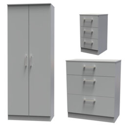 Fully Assembled Bartly 3 Piece Bedroom Set