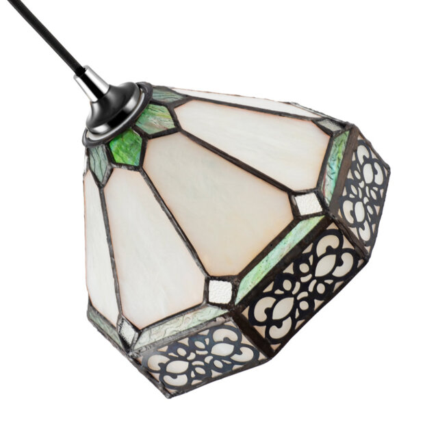 14cm H Glass Empire Pendant Shade ( No Direct Attachment Method ) in Green