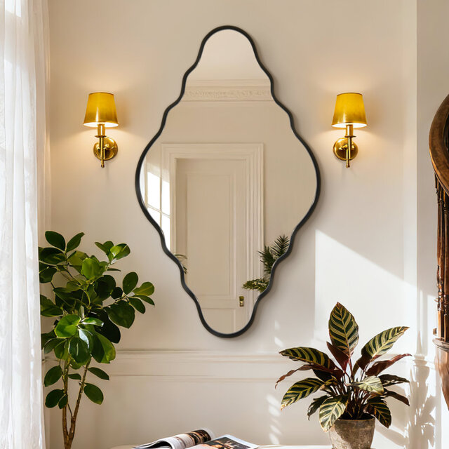 Aluminium Diamond Mirror