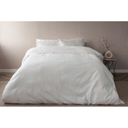 Cotton Striped Duvet Cover with Pillowcases Included
