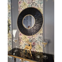Deverel Metal Round Wall Mirror