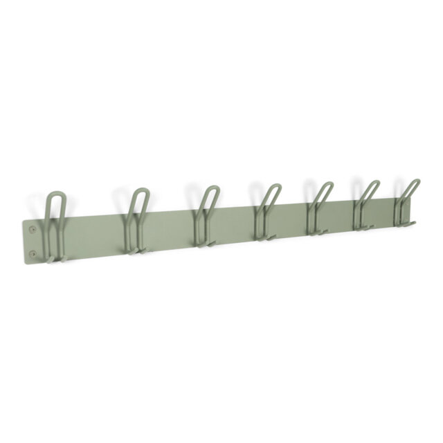 Steel Wall 7 - Hook Wall Mounted Coat Rack