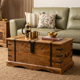 Hamdan Sheesham Trunk Thakat Coffee Table