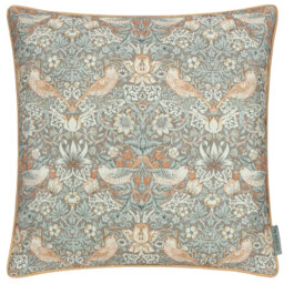 Strawberry Thief Indoor / Outdoor Floral Square Cushion Cover