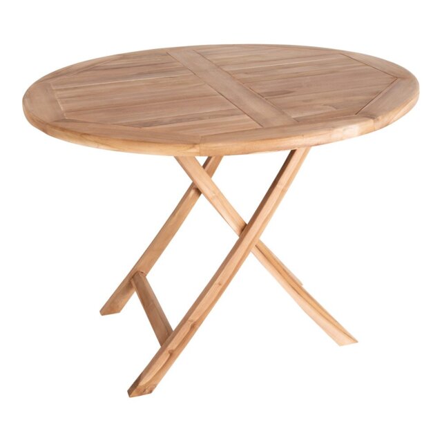 Deatsville Teak Round Solid Wood Dining Table