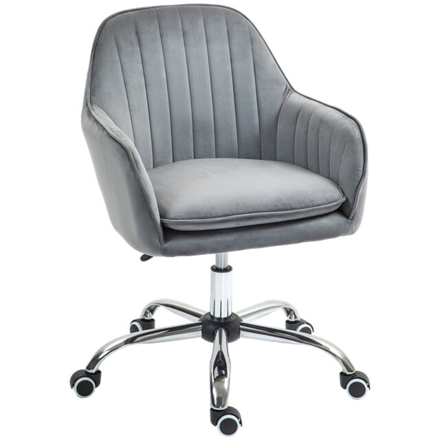 Agamjot Velvet Office Chair