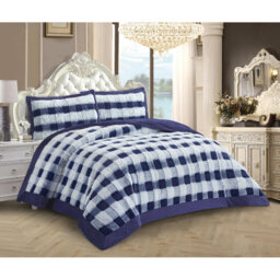 Polyester Geometric Bedspread with Pillow Shams Included