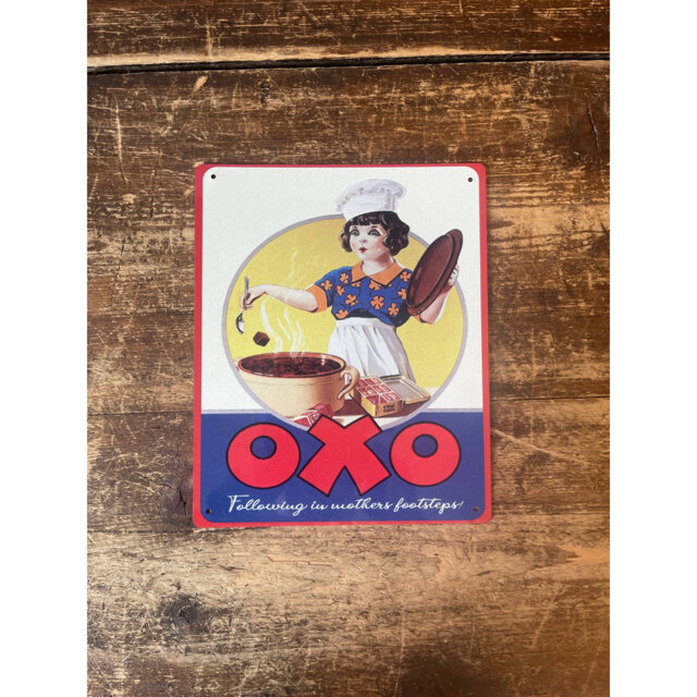 Oxo Cube Following in Mothers Footsteps Metal Wall DÃ©cor