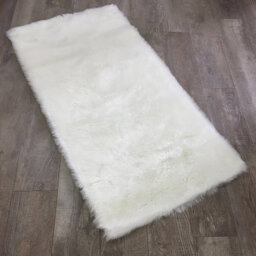 Aditya Handmade Shag White Rug