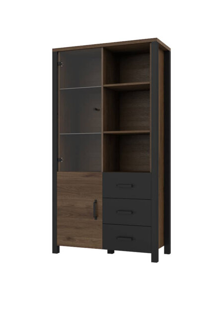 Altti 13: The Savanna Elegance Display Cabinet in Matt - Premium Laminated Board W101cm