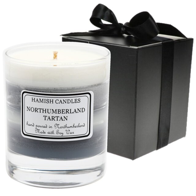 Soy Wax Northumberland Tartan Scented Jar Candle