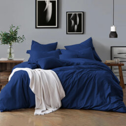 Klarita 100% Microfiber 300TC Reversible Duvet Cover Set with Pillowcase