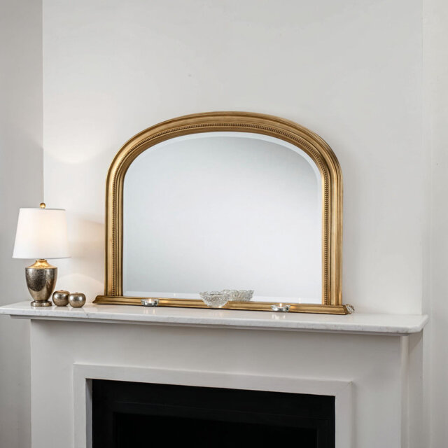 Burcham Arched Overmantle Wall Mounted Accent Mirror