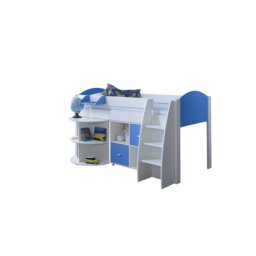 Juliana European Single (90 x 200cm) Mid Sleeper Loft Bed Bed with Built-in-Desk
