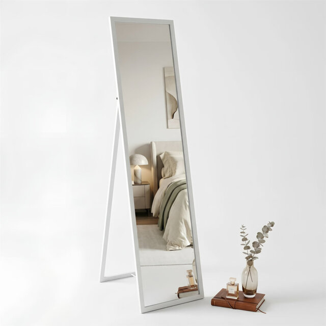 Harbour Housewares Square Full-Length Mirror - Freestanding Mirror for Bedrooms & Hallways