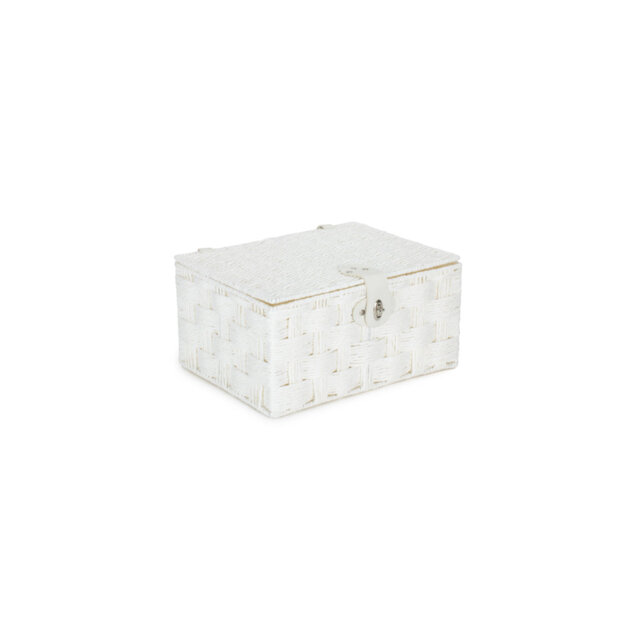 Wicker White Twisted Paper Rope Storage Basket