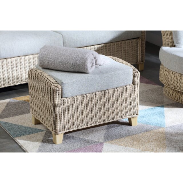 Cait 70cm Wide Rectangle No Pattern Footstool Ottoman