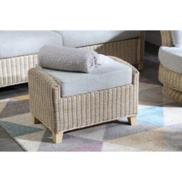 Cait 70cm Wide Rectangle No Pattern Footstool Ottoman