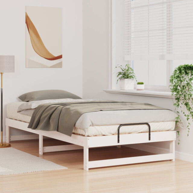 Bed Frame With Carry Handles Solid Pine Wood