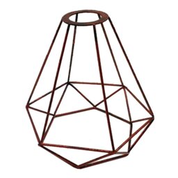 48.26cm H Metal Novelty Lamp Shade ( Uno ) in Rustic Red