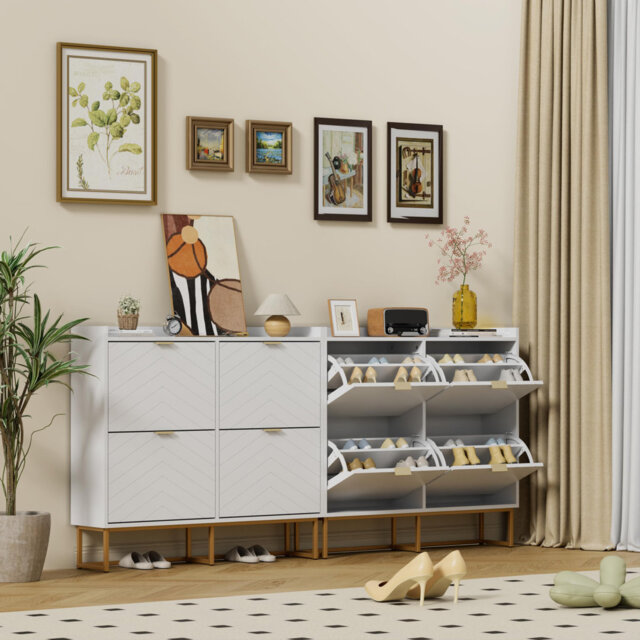 20 Pair Flip Down Shoe Storage
