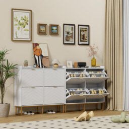 20 Pair Flip Down Shoe Storage