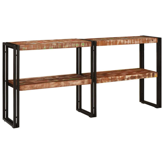 Console Table Brown 160 X 33 X 75 Cm Solid Acacia Wood