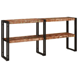 Console Table Brown 160 X 33 X 75 Cm Solid Acacia Wood