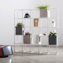 IPot 103.5cm H x 103.5cm W Steel Standard Bookcase