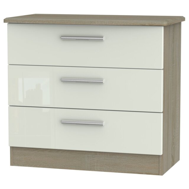 Fully Assembled Yantarni 3 Drawer 76.5Cm W Chest of Drawers