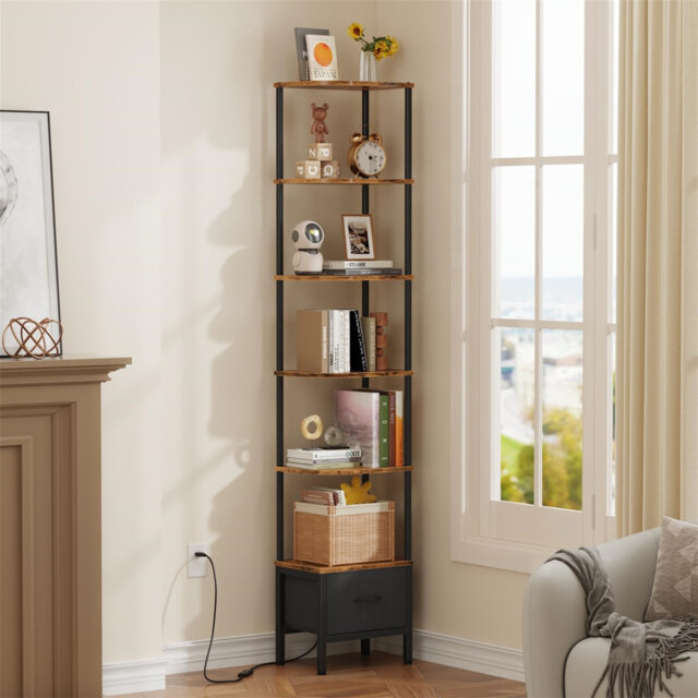 37cm W Metal Standard Bookcase