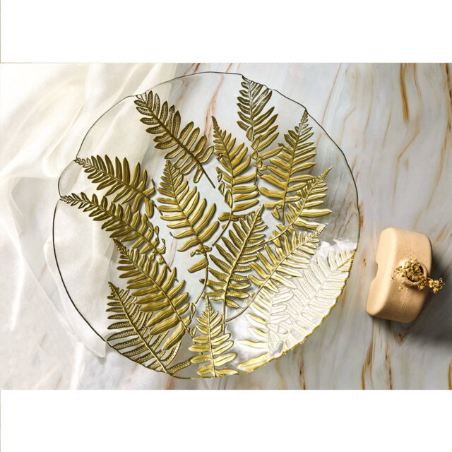 Gold Fern Bowl