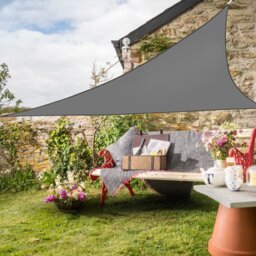Drumraymond 3.6m x 3.6m x 3.6m Triangular Sun Shade Sail