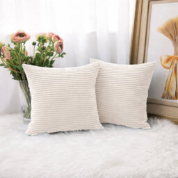 Patterned Velvet Scatter Cushion Covers, Set of 2 – Soft Plush Decorative Pillow Covers for Sofa, Bed & Living Room