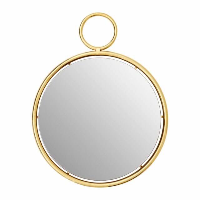 Stratton Metal Round Wall Mirror