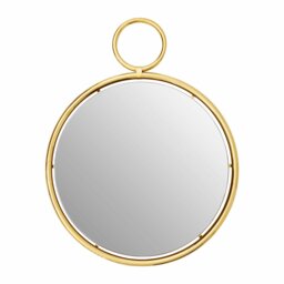 Stratton Metal Round Wall Mirror