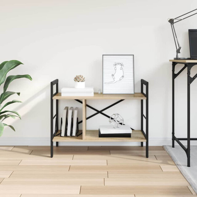 58.5cm H x 75cm W Steel Etagere Bookcase