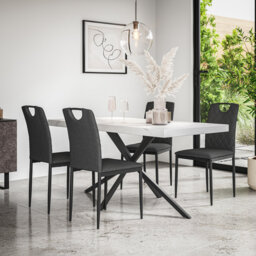 Beaudreult 6 Seater Dining Table and Chair Set
