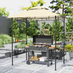 Grill 20 Ft. W x 12.5 Ft. D Galvanised Steel Soft-top Gazebo
