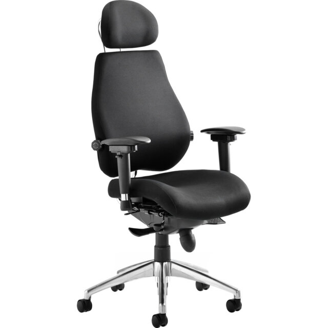 Asbjerg High-Back Executive Chair with Lumbar Support